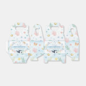 Onder het Zee Ocean Animals Kids Birthday Bedankdoosjes (Uitgevouwen)