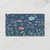 Onder het Zee Ocean Animals Shower Gift Registry Visitekaartje (Achterkant)