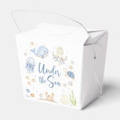 Onder het Zee Ocean Animals Verjaardagsfeest Bedankdoosjes (Achterkant)