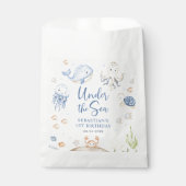 Onder het Zee Ocean Animals Verjaardagsfeest Bedankzakje (Voorkant)