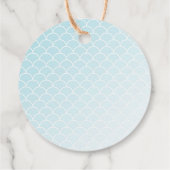 Onder het Zee Ocean Baby shower Bedankjes Labels (Achterkant)