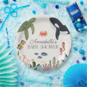 Onder het Zee Ocean Baby shower Decor Papieren Bordje (Feest)