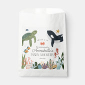 Onder het Zee Ocean Baby shower Favors Bag Bedankzakje (Voorkant)