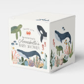Onder het Zee Ocean Baby shower Favors Bedankdoosjes (Voorkant Zijde)