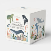 Onder het Zee Ocean Baby shower Favors Bedankdoosjes (Achterkant)