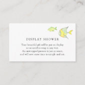 Onder het Zee Ocean Baby shower insert kaart (Voorkant)