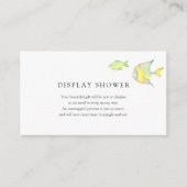 Onder het Zee Ocean Baby shower insert kaart (Voorkant)