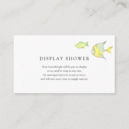 Onder het Zee Ocean Baby shower insert kaart