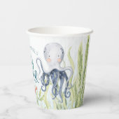 Onder het Zee Ocean Baby shower Papieren Bekers (Achterkant)