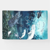Onder het Zee | Ocean Baby shower Welcome Spandoek (Horizontaal)