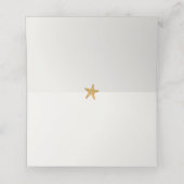 Onder het Zee Ocean Birthday of Baby shower Plaatskaartje (Binnenkant ongevouwen)