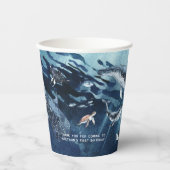 Onder het Zee | Ocean Birthday Papieren Bekers (Voorkant)