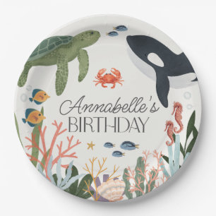 Onder het Zee Ocean Birthday Party Decor Papieren Bordje