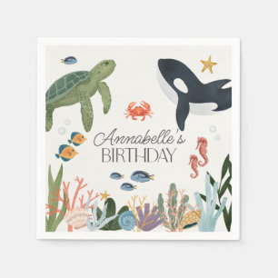 Onder het Zee Ocean Birthday Party Decor Servet