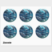 Onder het Zee | Ocean Birthday Ronde Sticker (Vel)