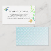 Onder het Zee Ocean Books voor Baby Enclosure Kaar Informatiekaartje (Voorkant / Achterkant)