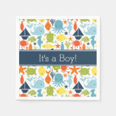 Onder het Zee, Ocean Creatures, Nautical Servet (Voorkant)