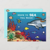 Onder het Zee - Ocean Life Briefkaart (Voorkant / Achterkant)