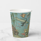 Onder het zee Ocean Marine Animal Party Papieren Bekers (Achterkant)