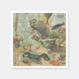 Onder het zee Ocean Marine Animal Party Servet