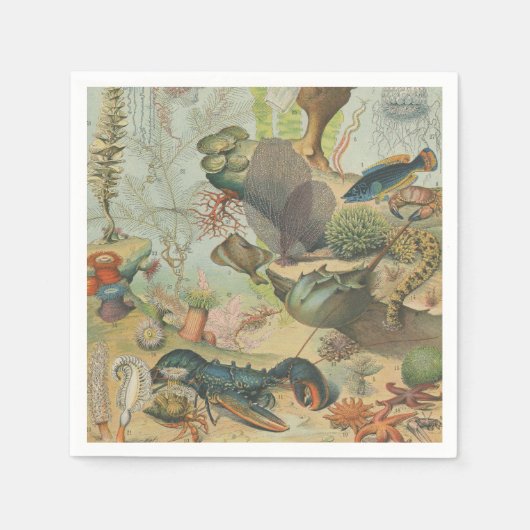 Onder het zee Ocean Marine Animal Party Servet (Voorkant)
