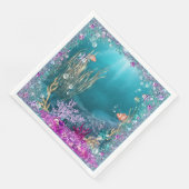 Onder het Zee Ocean Napkins Servet (Hoek)