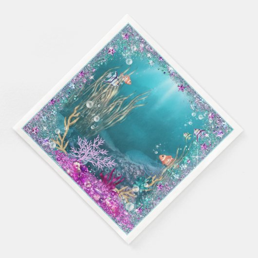 Onder het Zee Ocean Napkins Servet (Hoek)