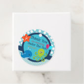 Onder het Zee Ocean Party Favor Labels (In situ)