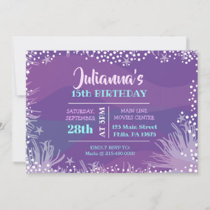 ONDER HET ZEE Ocean Pool Verjaardag Kaart