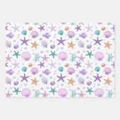 Onder het Zee Ocean Sand Shells ID1143 Inpakpapier Vel (Voorkant 2)