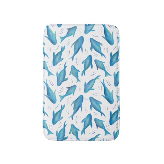 Onder het Zee Ocean Shark Fish Badmat (Voorkant Verticaal)