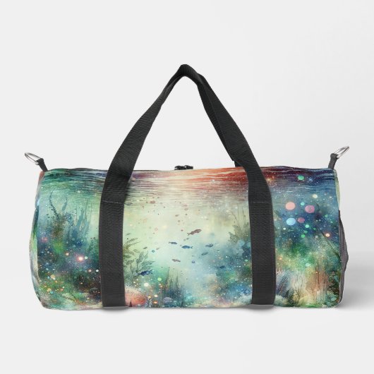 Onder het Zee Ocean Small Duffel Duffle Bag Plunjezak (Voorkant)