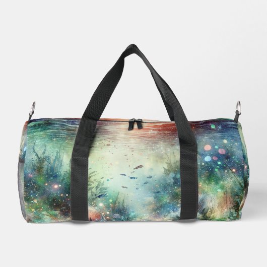 Onder het Zee Ocean Small Duffel Duffle Bag Plunjezak (Achterkant)