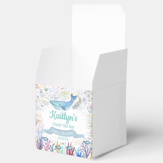 Onder het Zee | Ocean Thed Baby shower Bedankdoosjes (Geopend)