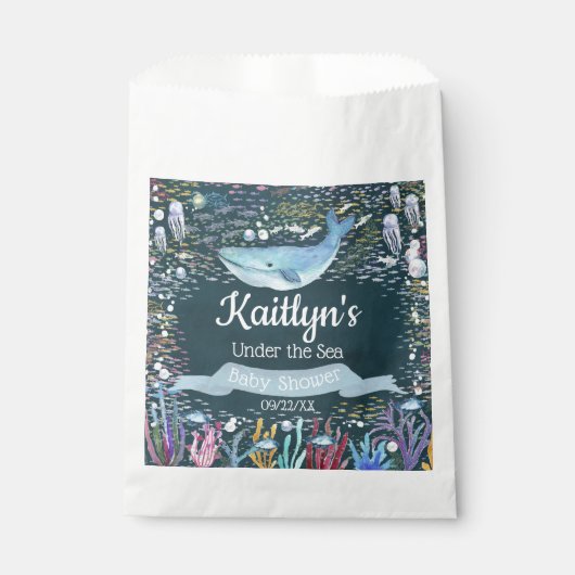 Onder het Zee | Ocean Thed Baby shower Bedankzakje (Voorkant)