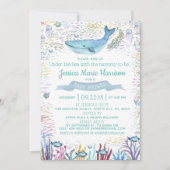 Onder het Zee | Ocean Thed Baby shower Kaart (Voorkant)
