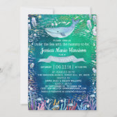 Onder het Zee | Ocean Thed Baby shower Kaart (Voorkant)