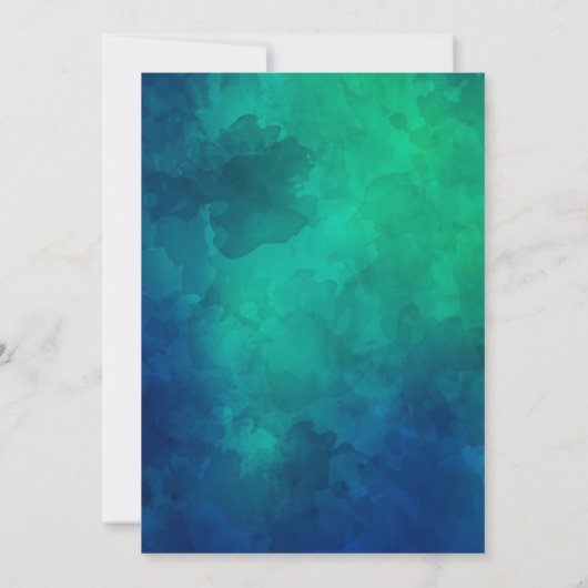 Onder het Zee | Ocean Thed Baby shower Kaart (Achterkant)