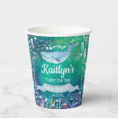 Onder het Zee | Ocean Thed Baby shower Papieren Bekers (Voorkant)
