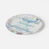 Onder het Zee | Ocean Thed Baby shower Papieren Bordje (Gekanteld)