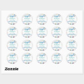 Onder het Zee | Ocean Thed Baby shower Ronde Sticker (Vel)