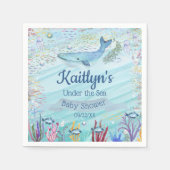 Onder het Zee | Ocean Thed Baby shower Servet (Voorkant)
