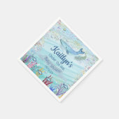 Onder het Zee | Ocean Thed Baby shower Servet (Hoek)