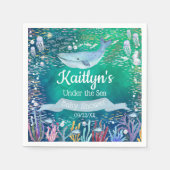 Onder het Zee | Ocean Thed Baby shower Servet (Voorkant)