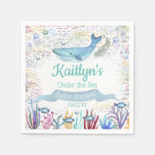 Onder het Zee | Ocean Thed Baby shower Servet (Voorkant)