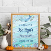 Onder het Zee | Ocean Thmed Baby shower Welcome Poster