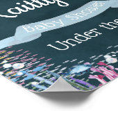 Onder het Zee | Ocean Thmed Baby shower Welcome Poster (Hoek)