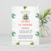 Onder het Zee Ocean Turtle Boys Verjaardagsfeest Kaart (Staand voorkant)