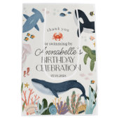 Onder het Zee Ocean Verjaardagsfeestgunsten Medium Cadeauzakje (Achterkant)