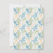 Onder het Zee Ocean Waves Seahorse Baby shower Kaart (Achterkant)